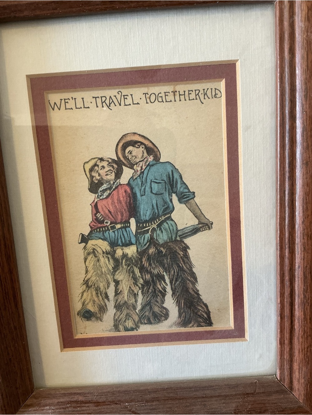 1950’s Vintage-Style 'We'll Travel Together Kid' Postcard